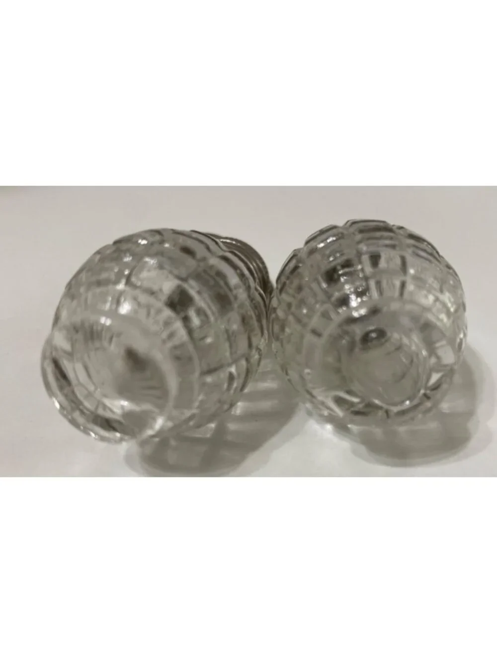 Hand Grenade salt & pepper shakers with silver top and handle Military Theme